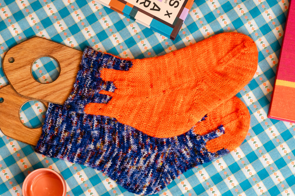 The Drip Socks - Hand Knit Pattern pdf